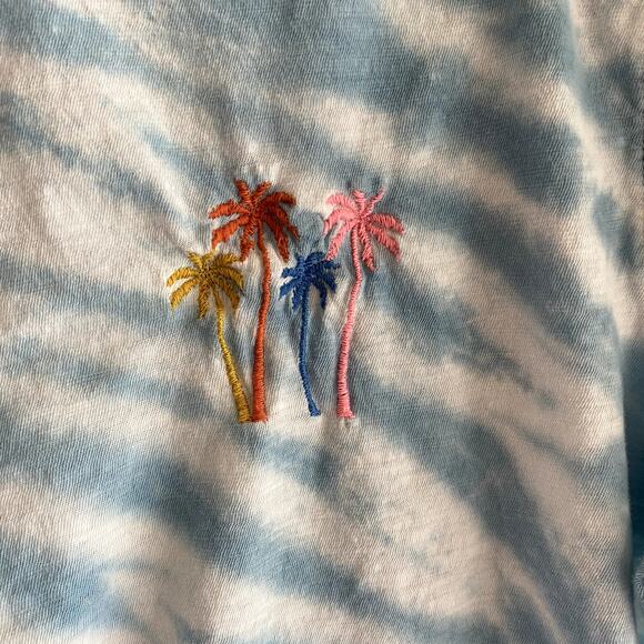 Loft tie dye and embroidered beachy tee size Large - Picture 2 of 4